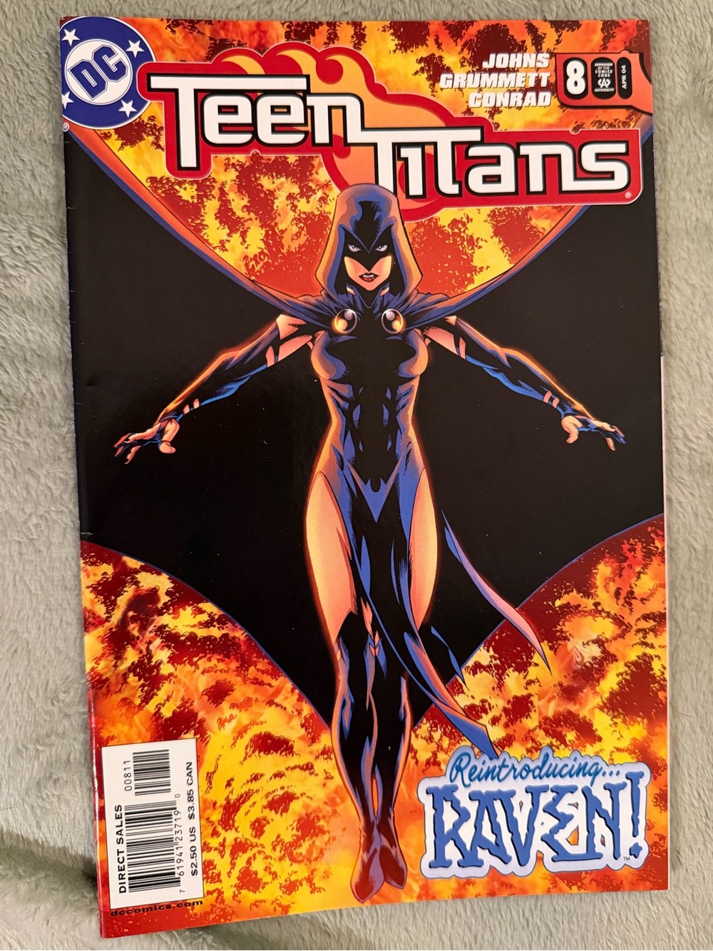 2004 DC Comics Teen Titans Raven Graphic MINT
